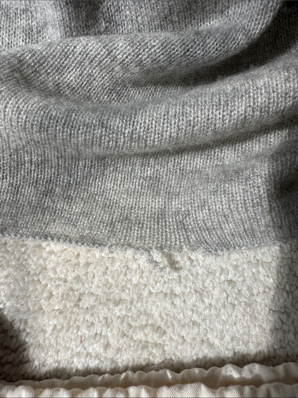 White + Warren gray Cashmere Wrap - Picture 2 of 6